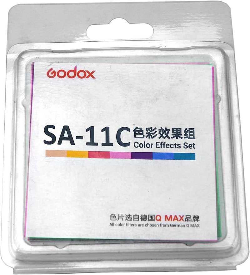 Godox SA-11C Color Effect Gel Set for Godox S30 Focusing LED Light (16 Color 32 Pieces)