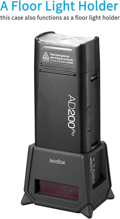 GODOX AD200PRO-PC Silicone Fender Protect Case for AD200Pro AD200Pro II Flash Light Screen Protection
