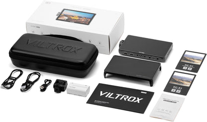 VILTROX DC-A1 2800nit Video Field Monitor, 7 Inch Touchscreen 60Hz 4K Camera External Monitor with Cooling Fans, 1920x1080 DSLR Monitor 4K HDMI in/Out, 170° Wide Angle