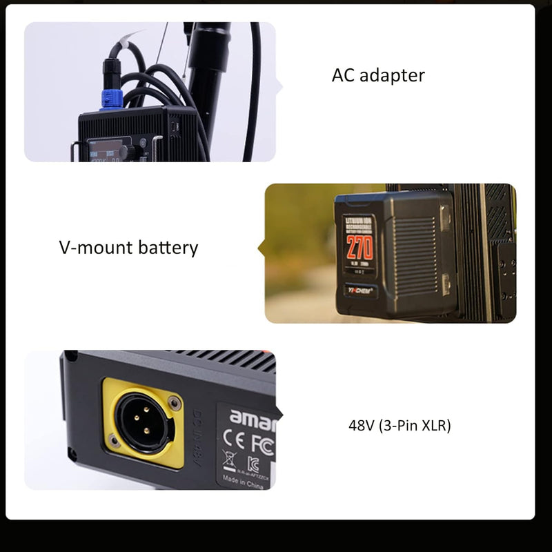 Aputure Amaran F21C RGBWW Flexible Led Video Light 2500K~7500K,100W,15 Lighting FX with Honeycomb Grid Soft Box,Support App Control