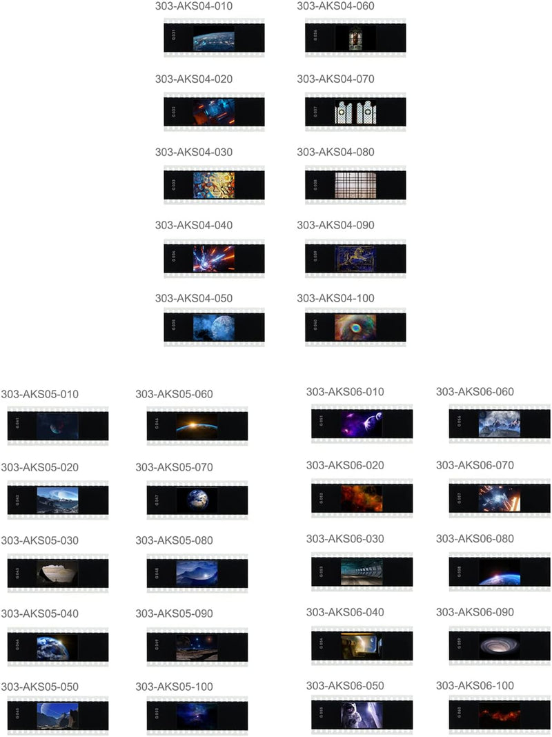 Godox AK-S Full Slide Set Accessories for Godox AK-R21 Camera Flash 60 PCS Transparencies Collection