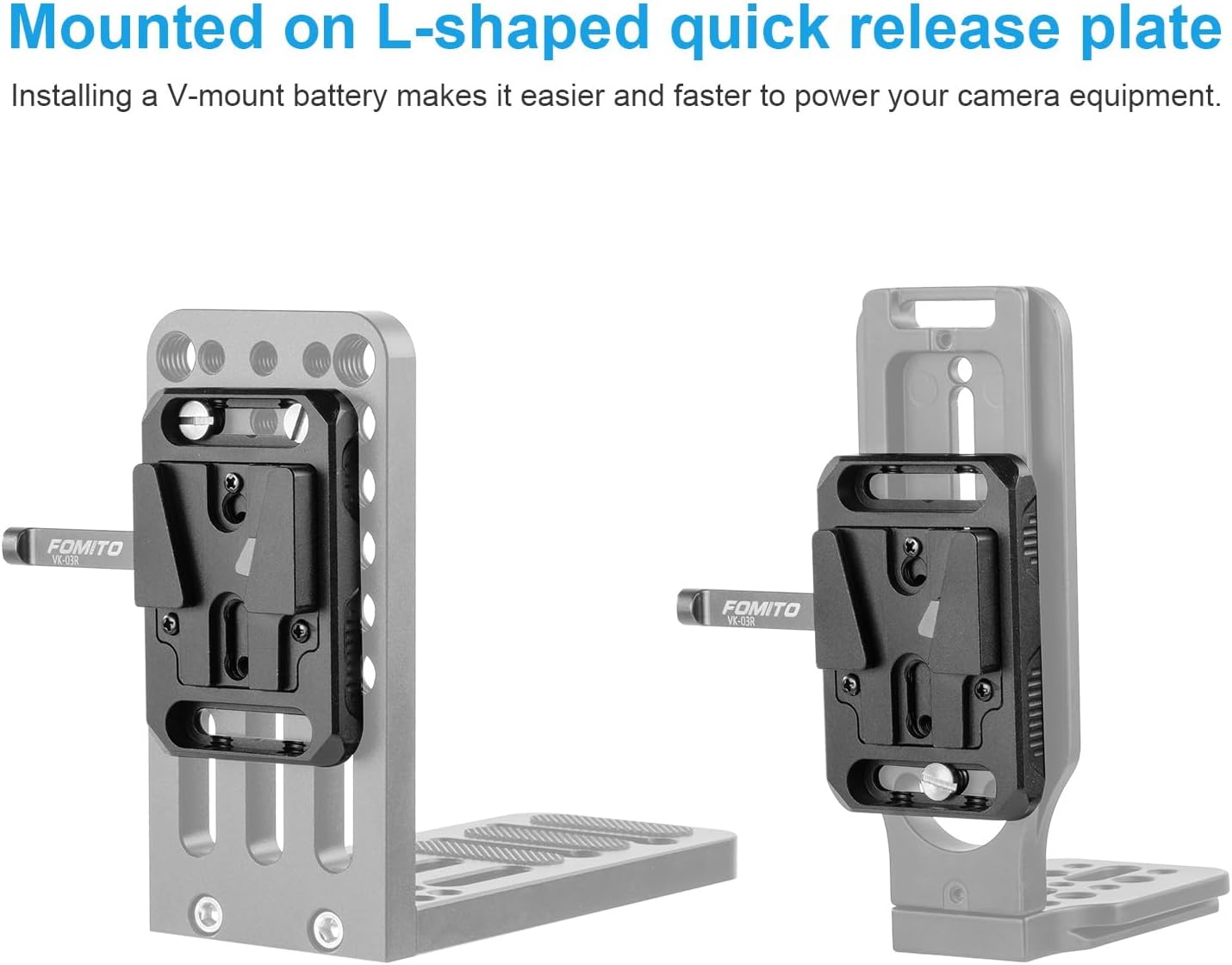 FOMITO-VK-03 V-Mount V-Lock Base Station Quick Release Plate-F0029