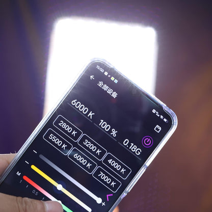 FalconEyes RX-718 III RGB LED Video Light 30W Output Color Temperature 2700K-9999K Roll-Flex LED Light, with 20 Effect Scenes Mode, APP Control