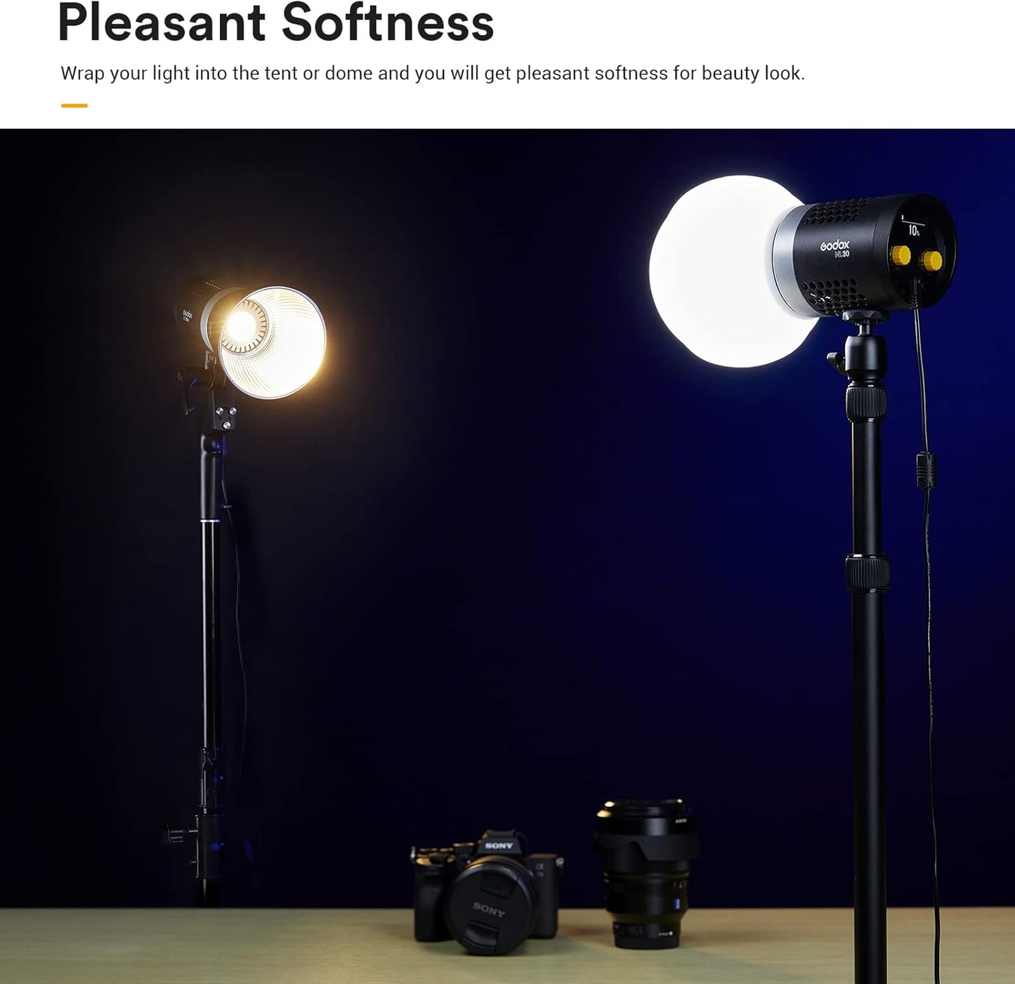 Godox ML-CD15 Diffusion Dome for Godox V1 V1Pro AD100PRO AD200PRO V860III V860II V850II TT685II TT685 TT600 TT560II TT520II TT660S AD200 ML30 ML30Bi ML60 ML60Bi AD300PRO AD400PRO