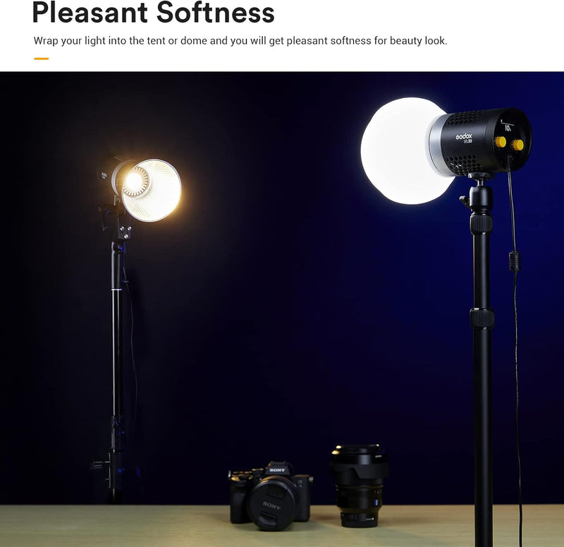 Godox ML-CD15 Diffusion Dome for Godox V1 V1Pro AD100PRO AD200PRO V860III V860II V850II TT685II TT685 TT600 TT560II TT520II TT660S AD200 ML30 ML30Bi ML60 ML60Bi AD300PRO AD400PRO