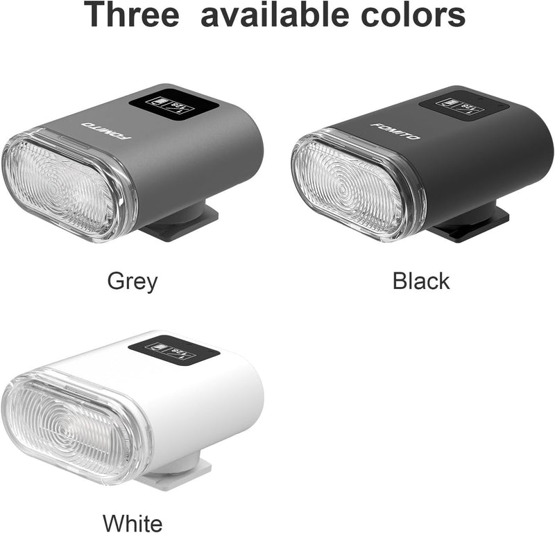 Fomito F10 / F12 Mini Flash Camare Flash, 3.7V Built-in Lithium Battery, GN10 / GN12 with 8 Levels Flash Power, CCT 5600K for Fuji, for Canon, for Nikon, for Sony, for Olympus Camera (FMT-F12-white)