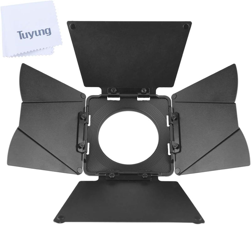 Godox SA-08 8 Leaves barndoor with TUYUNG Cloth for Godox S30 Focusing LED Video Light