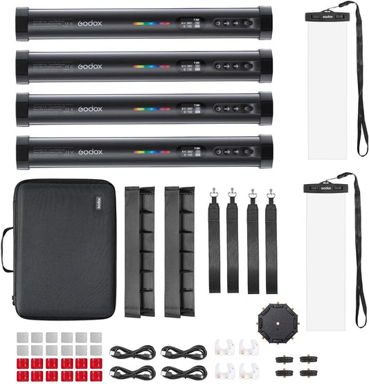 Godox TL30-K4 RGB Tube Light 4-Light Kit