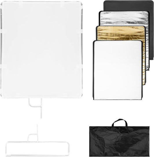 Fomito-QB-6075 Square Metal Flag Panel Reflector Set 60 x 75cm-F0168