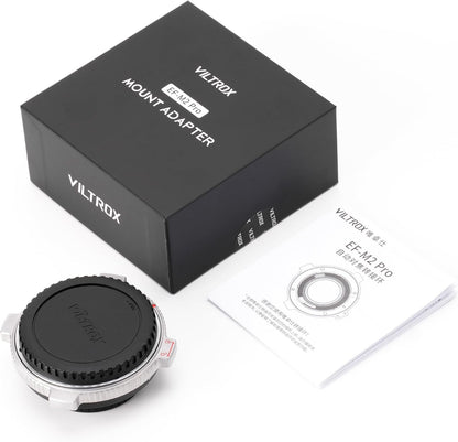 Viltrox EF-M2 Pro Lens Mount Adapter, EF EF-S Lens to M4/3 Mirrorless Camera, Auto Focus Mount Adapter Ring