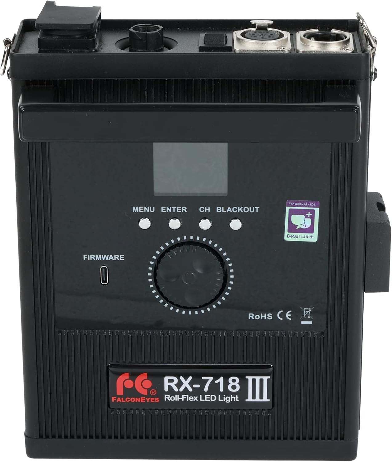 FalconEyes RX-718 III RGB LED Video Light 30W Output Color Temperature 2700K-9999K Roll-Flex LED Light, with 20 Effect Scenes Mode, APP Control