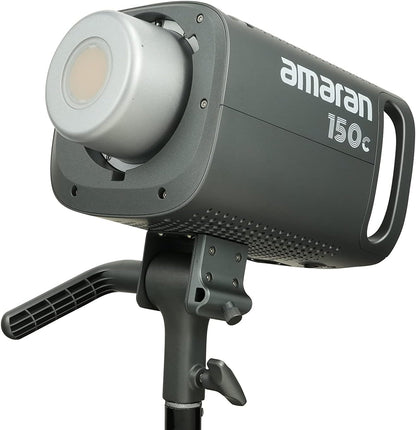 Aputure Amaran 150c COB Video Light,RGBWW 150W,2,500K to 7,500K CCT with G/M Adjustment,15,610 lux @ 1m with Hyper Reflector,APP Control