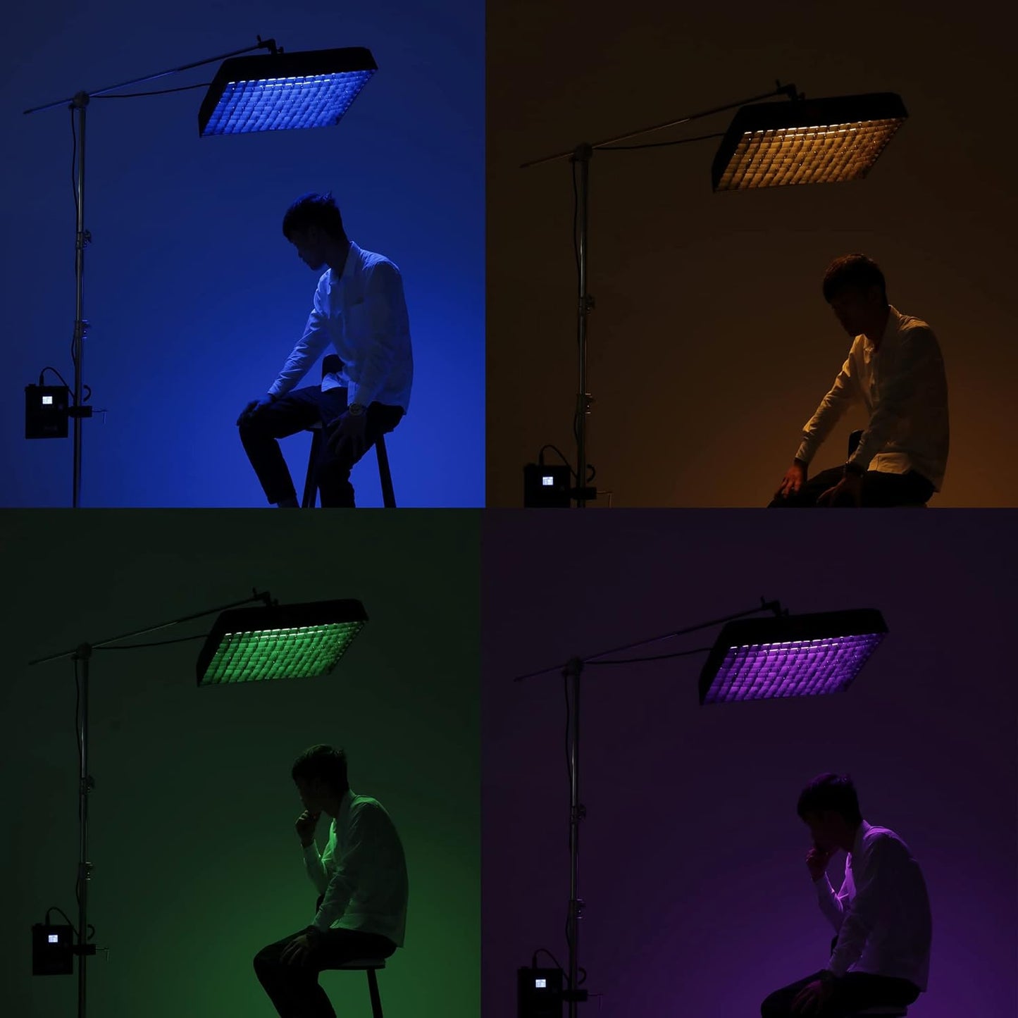 FalconEyes RX-718 III RGB LED Video Light 30W Output Color Temperature 2700K-9999K Roll-Flex LED Light, with 20 Effect Scenes Mode, APP Control