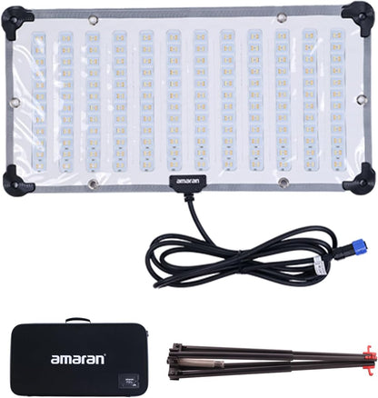 Aputure amaran F21x Bi-Color V-Mount LED Mat Foldable Flexible LED Light 2500K- 7500K CRI 95+, TLCI 98 App Control for Video Studio Photography Film Lighting with Sftobox,Carring Case (Amaran F21x)