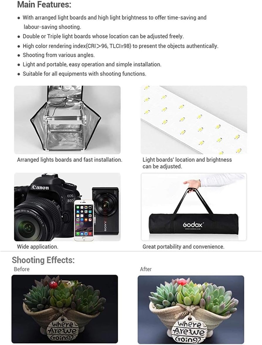 GODOX LST80 LED Mini Portable Photography Studio Box