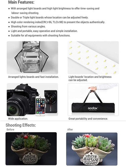 GODOX LST80 LED Mini Portable Photography Studio Box