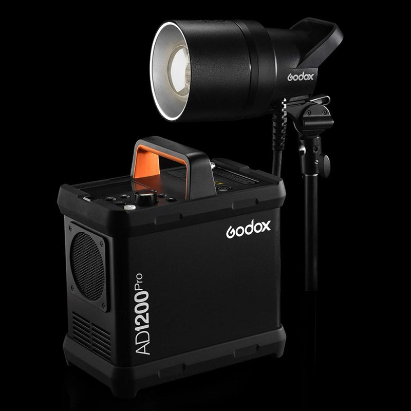 Godox AD1200Pro 1200Ws TTL Power Pack,0.01-2s Recycle Time, Can Suppress Sunlight in Outdoor Bright Light Shooting Environment, with HSS High-Speed Synchronization Anytime Anywhere