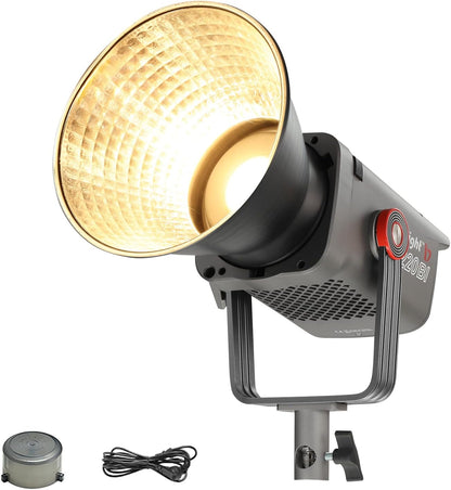 JL-160 160W COB Led Video Light, 5500K±150K Daylight Bowens Mount,Ra>97 SSI>91, 9 Lighting Effects,Continuous Output Lighting for Studio/Photography/Video Recording with APP Control