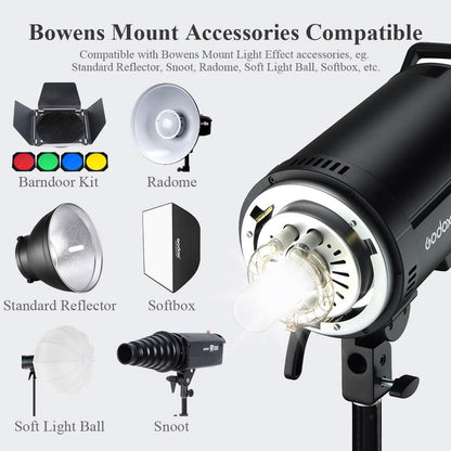 GODOX DP800III Professional Studio Flash 1s Recycling Time GN126 5600k 800Ws Bowens Mount 150W Modeling Lamp