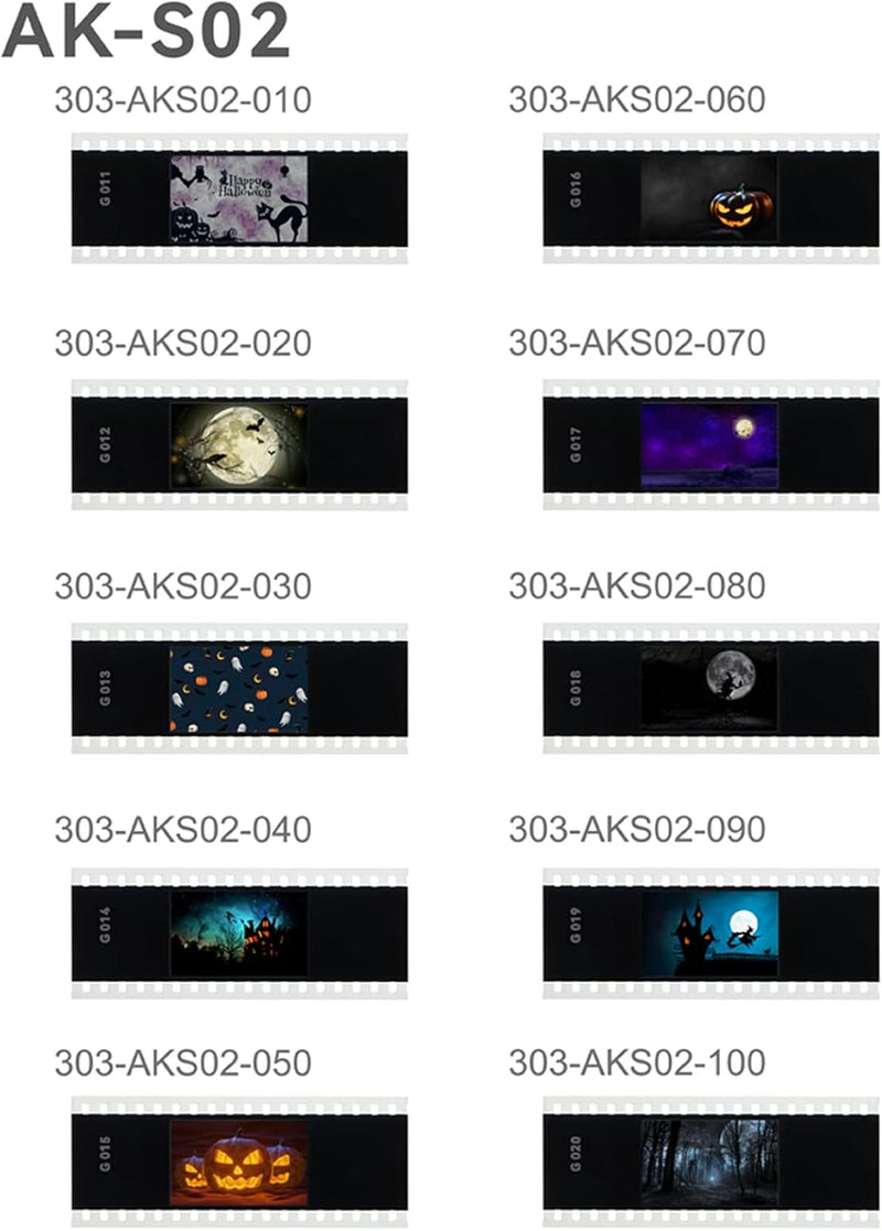 Godox AK-S Full Slide Set Accessories for Godox AK-R21 Camera Flash 60 PCS Transparencies Collection