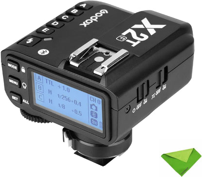 Godox X2T-F TTL Wireless Flash Trigger for Fuji Fujifilm, 1/8000s HSS Bluetooth Connection Supports App Controller, TCM Function, 5 Separate Group Buttons, New Hotshoe Locking, New AF Assist Light