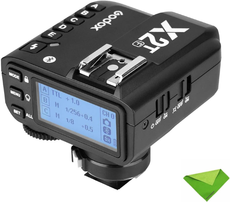 Godox X2T-F TTL Wireless Flash Trigger for Fuji Fujifilm, 1/8000s HSS Bluetooth Connection Supports App Controller, TCM Function, 5 Separate Group Buttons, New Hotshoe Locking, New AF Assist Light