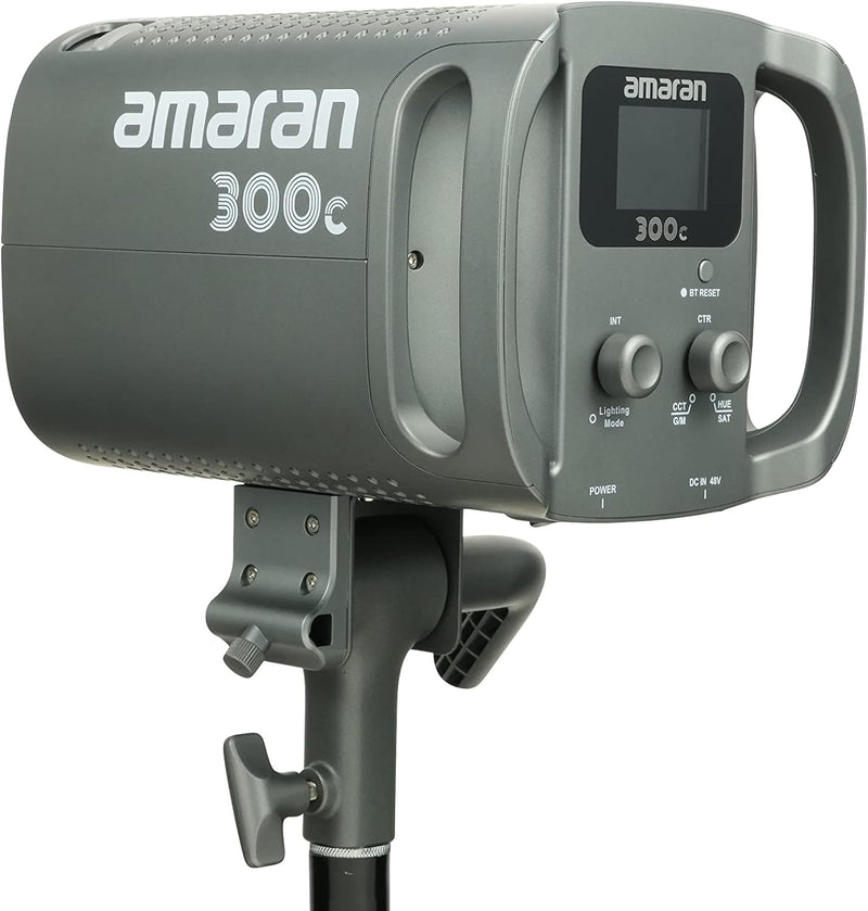 Aputure Amaran 300c RGB COB Video Light Bowen Mount 2,500K to 7,500K CCT with G/M Adjustment 26,580 lux @ 1m with Hyper Reflector Support APP Control