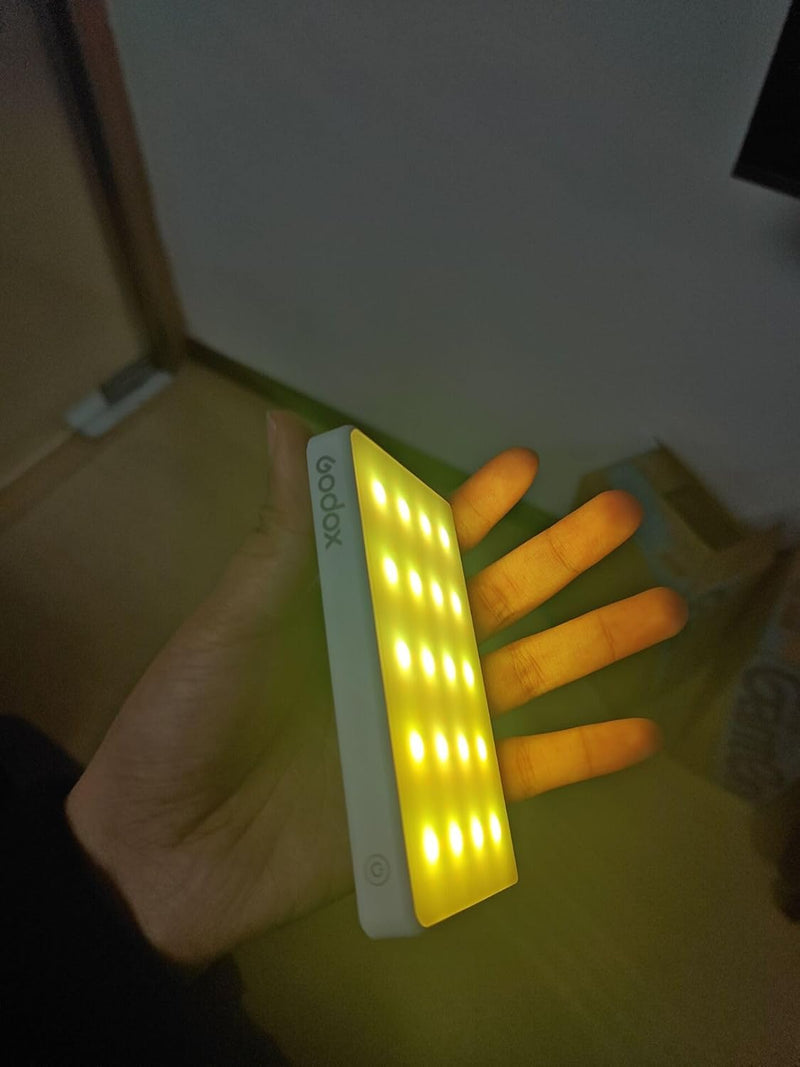 GODOX MA5R RGB LED Selfie Light Magnetic Charging Full Color Mini On Camera Video Light Phone Light, Adjusted 14 FX Modes, 1800-10000K 5000mAh Selfie Lighting for Photography/TikTok/Vlog/Video/Makeup