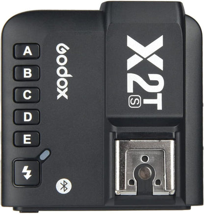 Godox X2T-S TTL Wireless Flash Trigger for Sony, 1/8000s HSS, Bluetooth Connection Supports iOS/Android App Controller, TCM Function, 5 Separate Group Buttons, New Hotshoe Locking, New AF Assist Light
