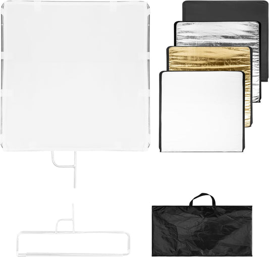 Fomito-QB120120 Square Metal Flag Panel Reflector Set 120 x 120cm-F0170