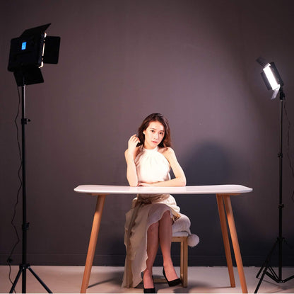 3 Pack VILTROX Bi-Color 45W/4700LM Dimmable Studio Video Light kit with 75 inch Light Stand for Portrait Wedding News Interview Photography