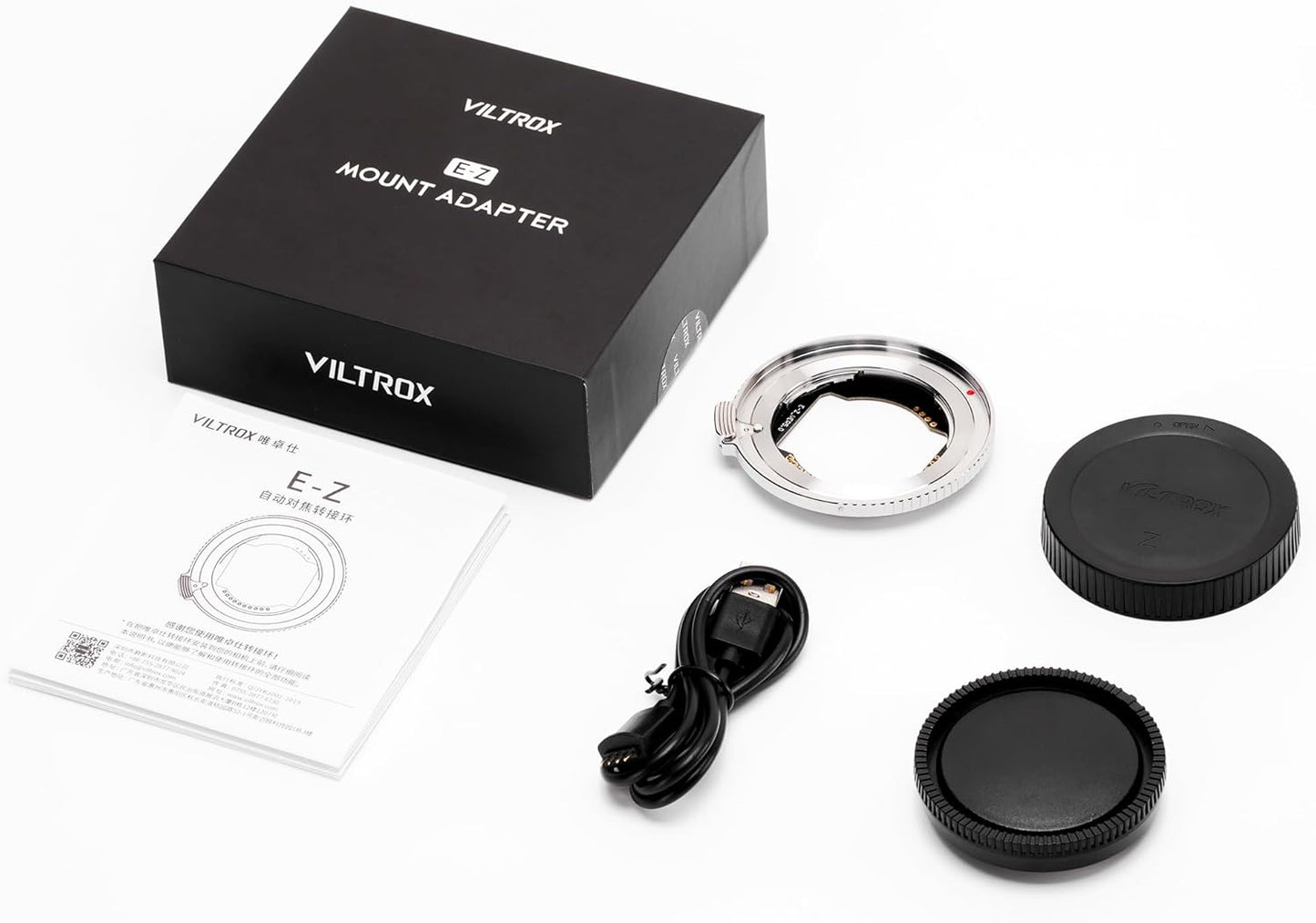 VILTROX E-Z Autofocus Lens Mount Adapter Ring, Auto Focus Lens Adapter for Sony E-Mount Lens to Nikon Z-Mount Camera Autofocus Adapter