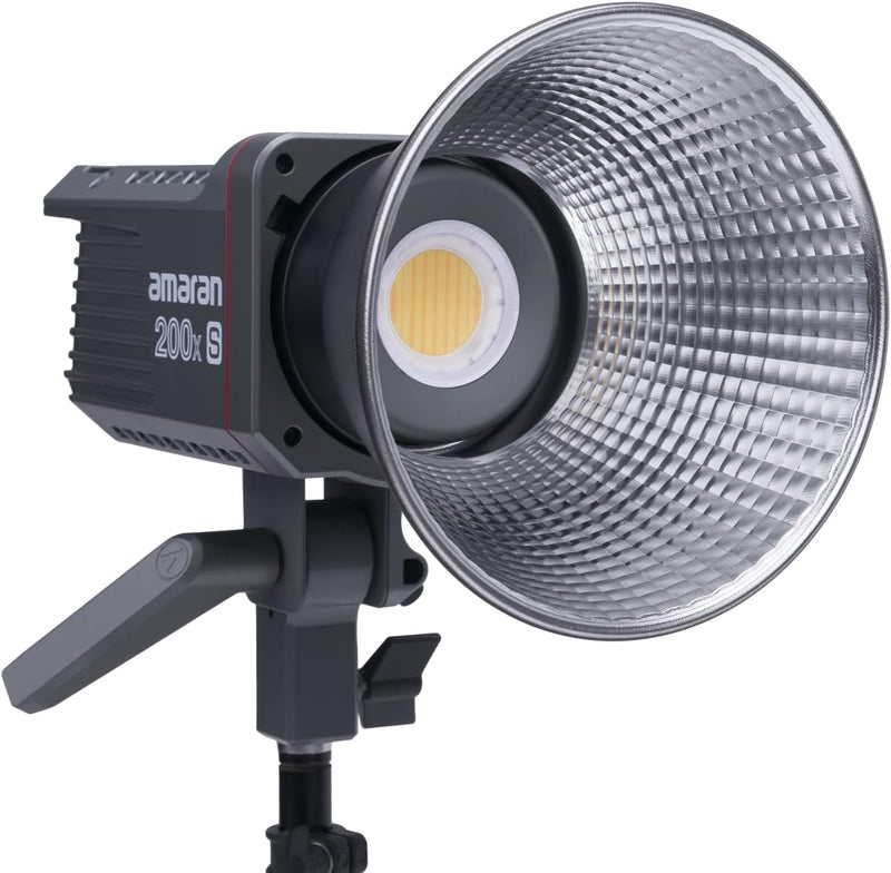 Amaran 200X S COB Video Light,200W Output Bowens Mount Photography Light,App Control 9 Built-in Lighting Effects DC/AC Power Supply Ultra Silent Fan for Photography/Video Recording/Live Streaming
