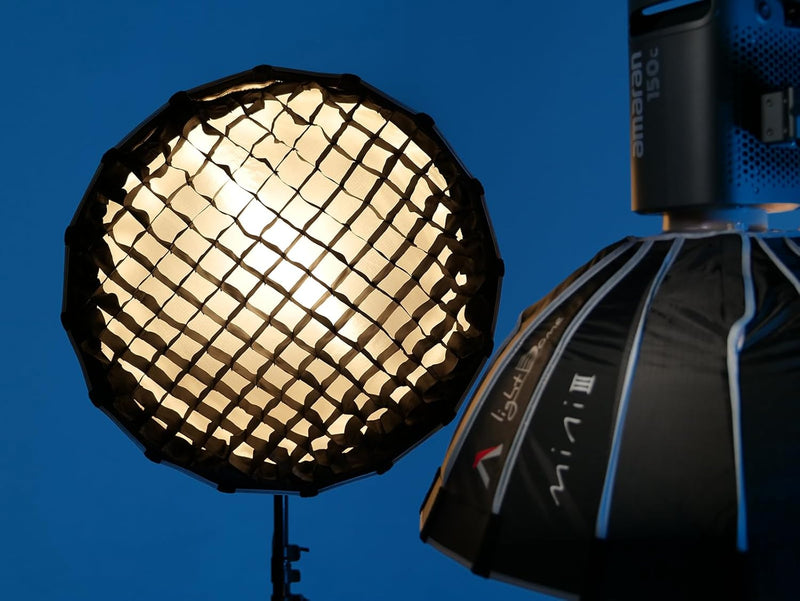 Aputure Light Dome Mini III Softbox,Bowens Mount Octagonal Softbox Quick-Setup Soft Light Modifier for Video Light Aputure Amaran 200/100/300c/150c/60d s/60x s