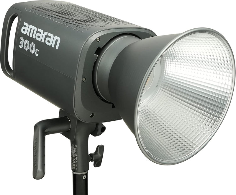 Aputure Amaran 300c RGB COB Video Light Bowen Mount 2,500K to 7,500K CCT with G/M Adjustment 26,580 lux @ 1m with Hyper Reflector Support APP Control