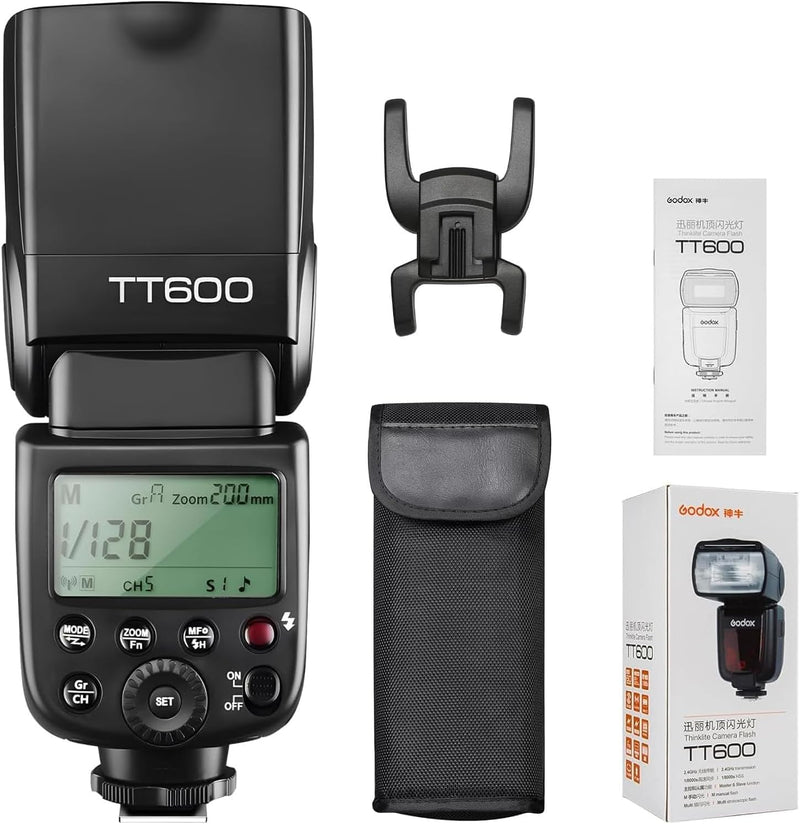GODOX TT600S 2.4G Wireless Camera Flash Speedlite with Diffuser, Master Slave Off GN60 Manual Flash, Support HSS When paired Off Camera with Godox X Trigger System for Sony Cameras (TT600S for Sony)
