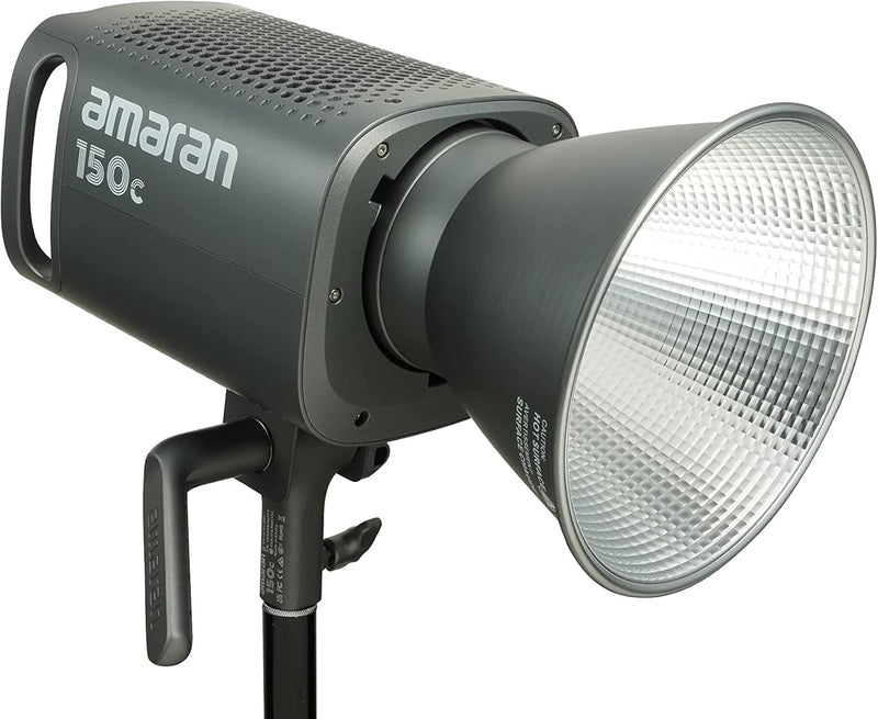 Aputure Amaran 150c COB Video Light,RGBWW 150W,2,500K to 7,500K CCT with G/M Adjustment,15,610 lux @ 1m with Hyper Reflector,APP Control