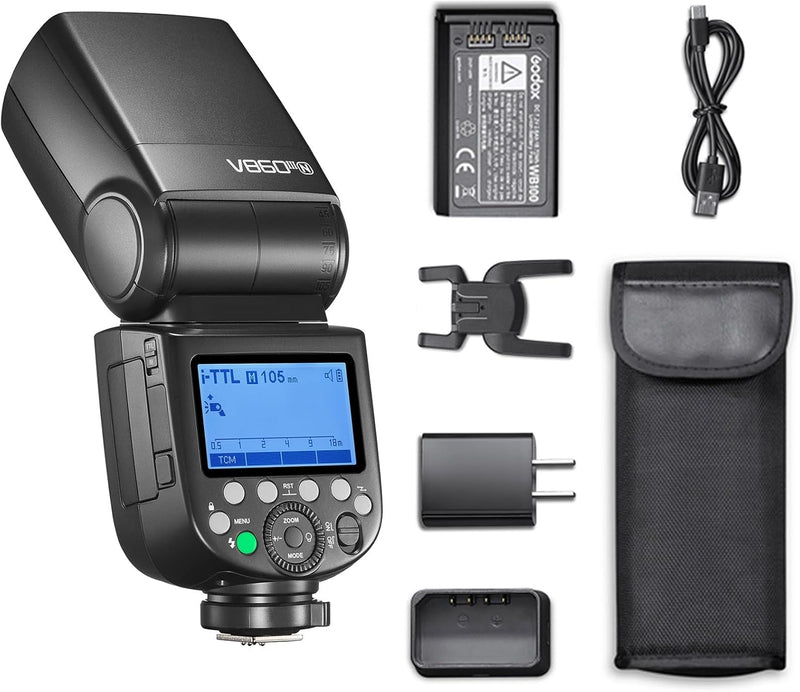 Godox V860III-O Flash for Olympus Camera Flash Speedlite 7.2V/2600mAh Lithium Battery, GN60 2.4G Wireless HSS 1/8000 1.5s Recycle Time 10 Levels LED Modeling Light for Olympus/Panasonic Cameras