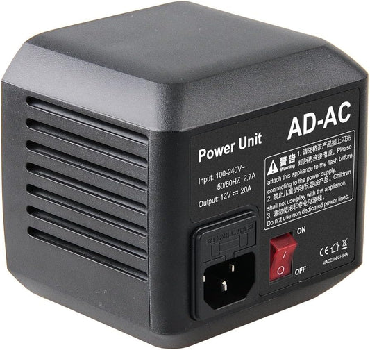 GODOX AD-AC Power Source Adapter Unit with 5M Cable AD600 AD600M AD600B AD600BM Flashpoint XPLOR 600 Flash