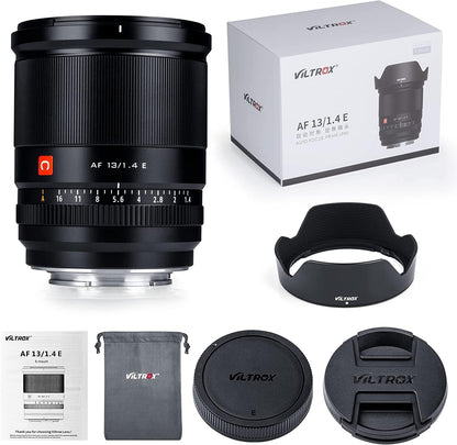 E-Mount AF 13mm F1.4 Wide-angle Prime Lens Large Aperture Portrait Lens Compatible with APS-C format Cameras Sony a7II, a7III, a7C, a7RII, a7RIII, a7SII, a7SIII, a9, FX30, a6000/6100/6300/6400/6600