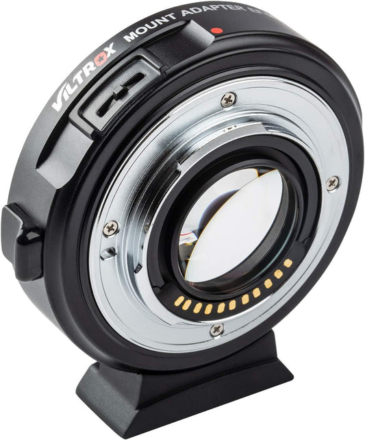 VILTROX EF-M2II 0.71x Speed Booster, EF to Micro 4/3 Focal Reducer Booster Adapter Auto-Focus for GH6 GH5M2 BMPCC 4K GH4 GH5 G100 G95 G85 OM-1 EM-1 E-M1X E-M1 iii E-M5 iii E-M10 iv E-M10 iii