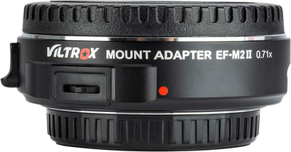 VILTROX EF-M2II 0.71x Speed Booster, EF to Micro 4/3 Focal Reducer Booster Adapter Auto-Focus for GH6 GH5M2 BMPCC 4K GH4 GH5 G100 G95 G85 OM-1 EM-1 E-M1X E-M1 iii E-M5 iii E-M10 iv E-M10 iii