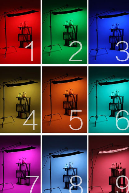 Falcon Eyes RX-736 RGB Photo Light +RX-36SBHC Honeycomb Grid Softbox Portable LED 200W Flexible LED Color Temperature 2700K-9999K Photo Light with DMX 512