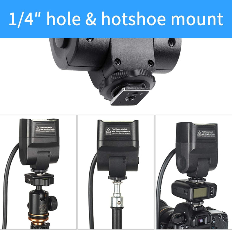 Godox EC200 Extension Flash Head 200W for Godox AD200/ AD200Pro Pocket Flash, 2M Extend Power Cable, Works with AD200/ AD200Pro Bare Bulbs Head and Speedlite Head