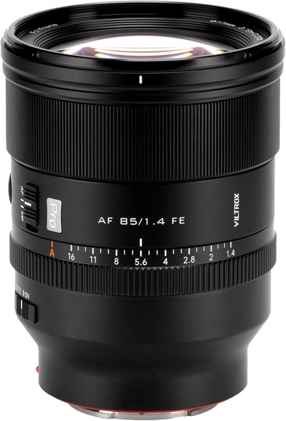 VILTROX 85mm f1.4 Pro FE Lens, AF 85mm f/1.4 FE for Sony E-Mount, Portrait Lens for Sony FE a7iv a7c ii a7rv a9iii zve1 fx3 ev-e10 ii a6700 a6600