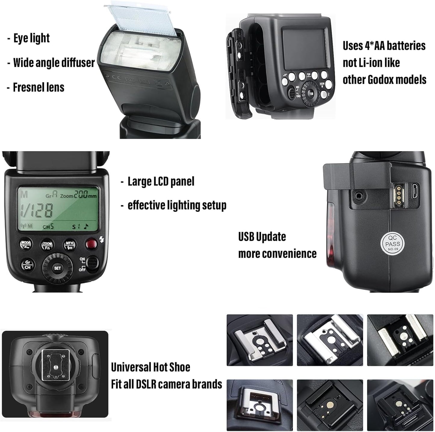 GODOX TT600S 2.4G Wireless Camera Flash Speedlite with Diffuser, Master Slave Off GN60 Manual Flash, Support HSS When paired Off Camera with Godox X Trigger System for Sony Cameras (TT600S for Sony)