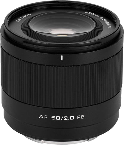 VILTROX 50mm F2 Full Frame Lens for Sony, AF 50mm f/2.0 FE Standard Prime Lens for Sony e Mount, FE Ultra-Compact e Mount Lens for A7RV ZVE1 A7CR A7CII a7Ⅳa7RⅣ a6500 a6600