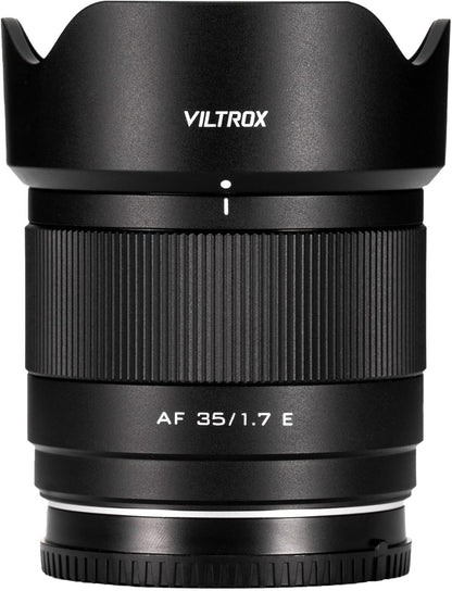 VILTROX 35mm f1.7 E, AF 35mm F1.7 E Mount Lens for Sony E, Auto Fcous APS-C Large Aperture Prime Lens for Sony ZV-E10 II EV10 a6700 a6600 a6400 a7c ii a7rv a7iii