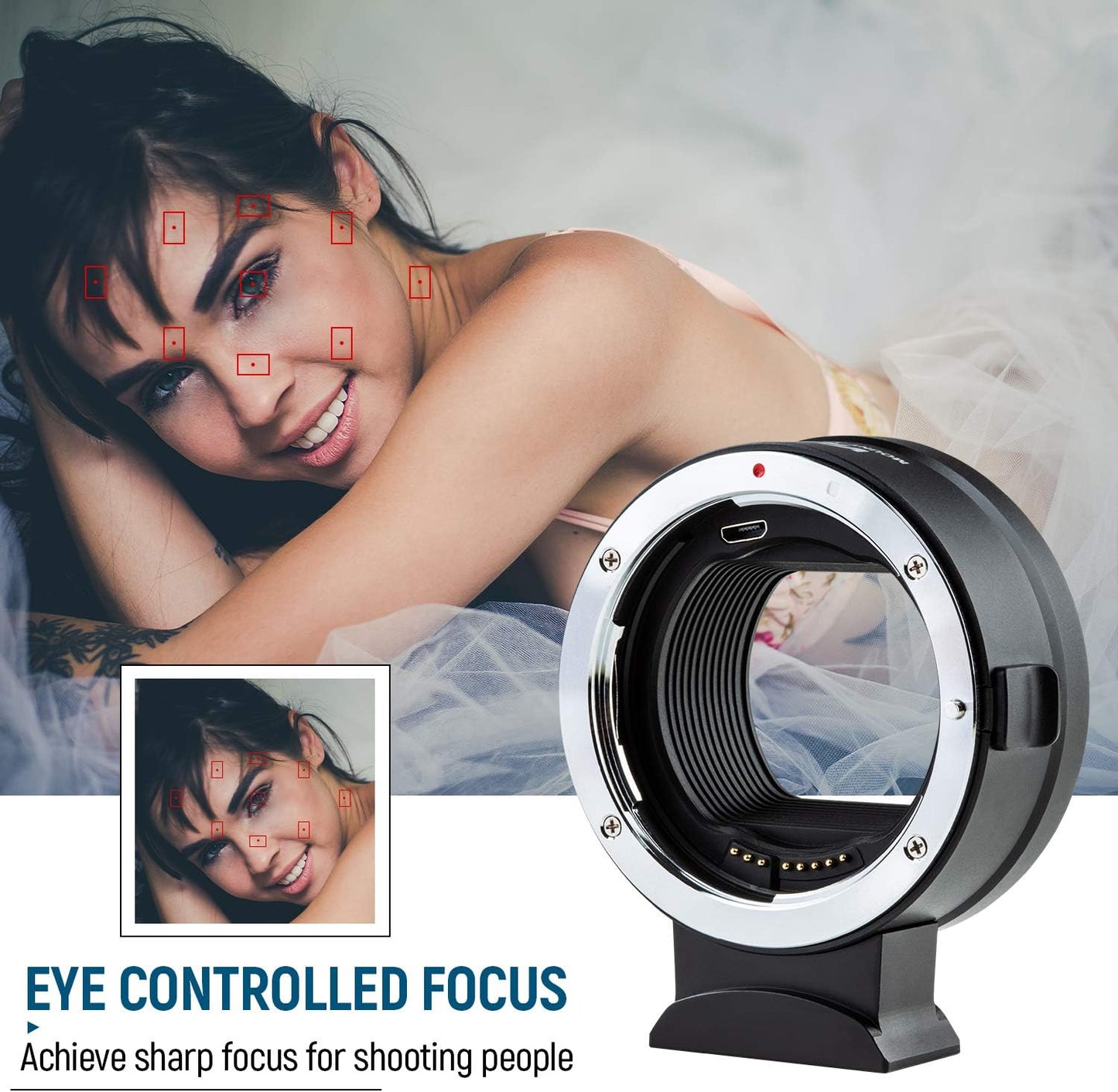 VILTROX EF-Z Lens Mount Adapter Ring Converter Auto Focus Compatible with Canon EF/EF-S Lenses to Nikon Z Mount Z6/Z7/Z50
