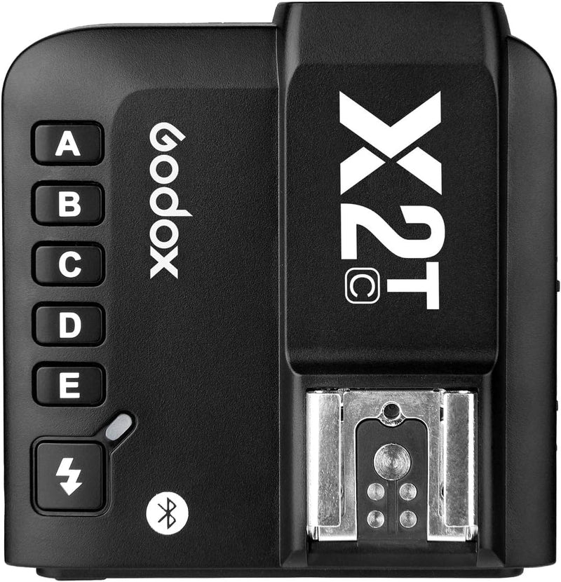 Godox X2T-C TTL Wireless Flash Trigger for Canon, Bluetooth Connection, 1/8000s HSS,5 Separate Group Buttons, Relocated Control-Wheel, New Hotshoe Locking, New AF Assist Light
